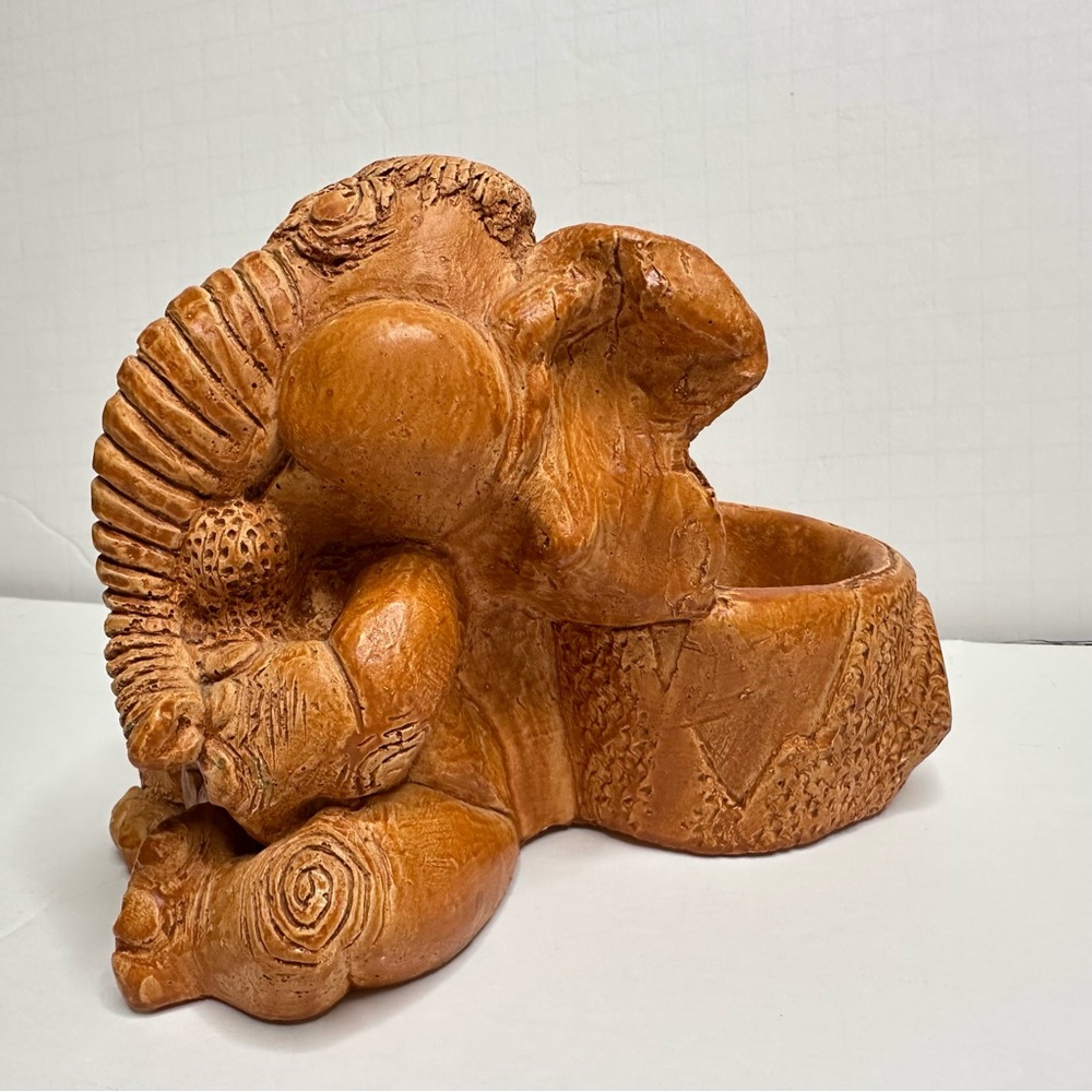VTG 1974 Elephant Planter Terra Cotta in Color Unknown Material & Maker - Picture 6 of 11